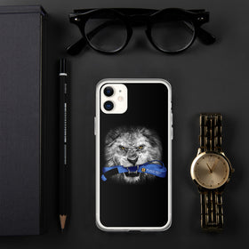 Lion - iPhone Case - Blue