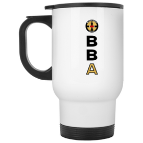 BBA - White Travel Mug