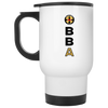 BBA - White Travel Mug