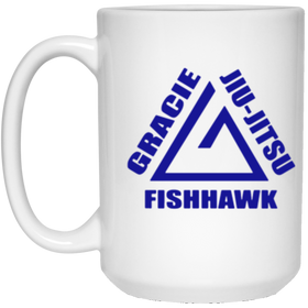 Gracie Fishhawk BJJ - 15 oz. White Mug