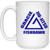 Gracie Fishhawk BJJ - 15 oz. White Mug