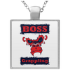 Boss Grappling - Square Necklace