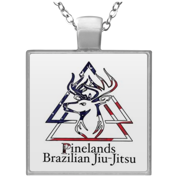 Pinelands BJJ - Square Necklace - BlackBeltApparel