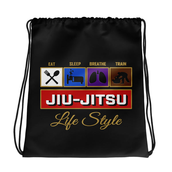 Jiu Jitsu Life Style - Drawstring bag - BlackBeltApparel