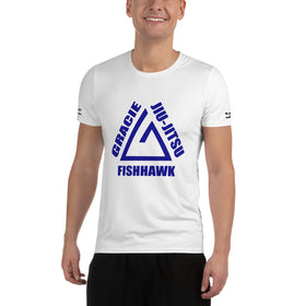 Gracie Fishhawk BJJ -Ranked Men's Athletic T-shirt