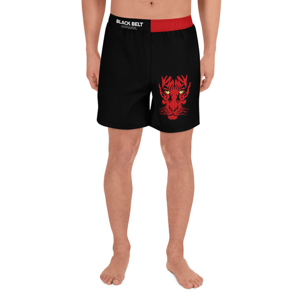 Wild Tiger - Men's Shorts - Red - BlackBeltApparel