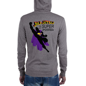 Super Power - Unisex Zip Hoodie - Purple