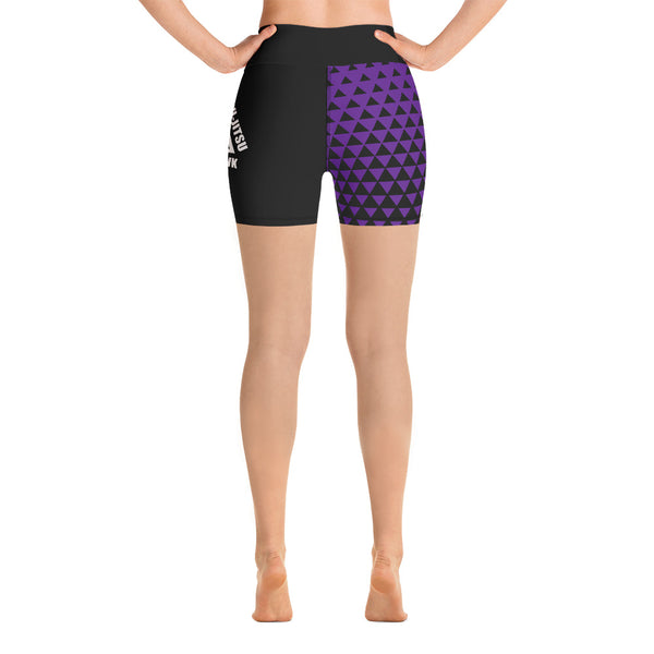 Gracie Fishhawk BJJ - Women's Shorts - Purple - BlackBeltApparel