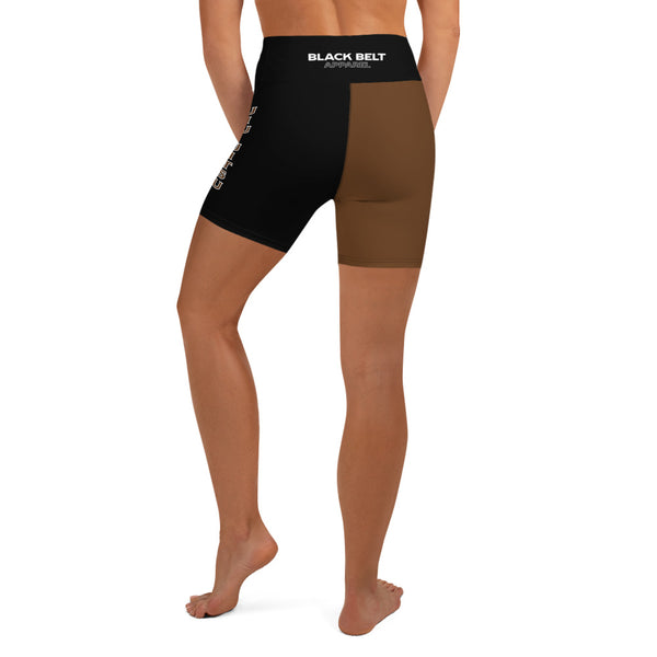 BBA Ranked - Women's Shorts - Brown - BlackBeltApparel