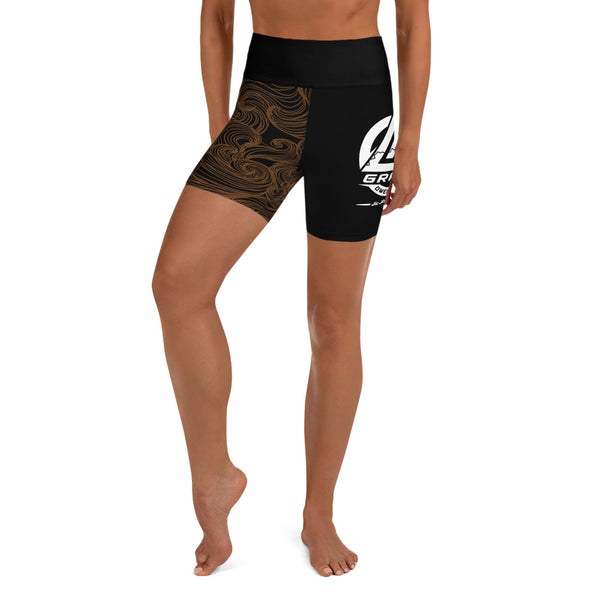 Gracie Owensboro BJJ - Women's Shorts - Brown - BlackBeltApparel