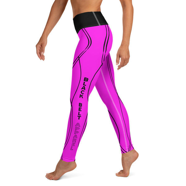 Curve - Women's Leggings - Neon Pink - BlackBeltApparel