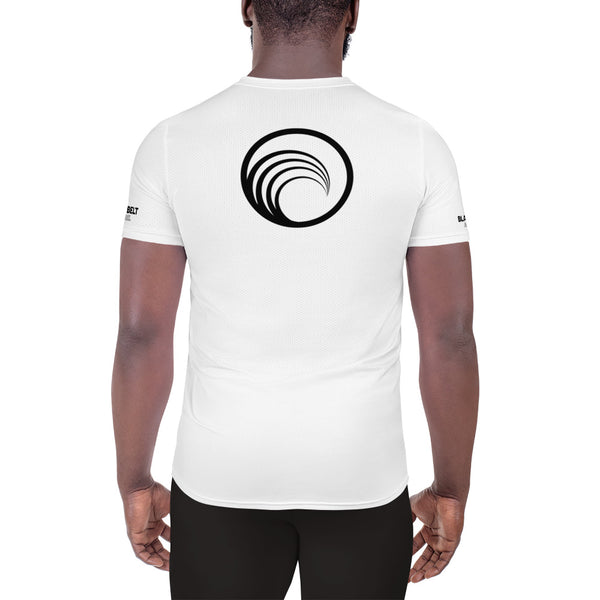Flow BJJ -  Men's Athletic T-shirt - White - BlackBeltApparel