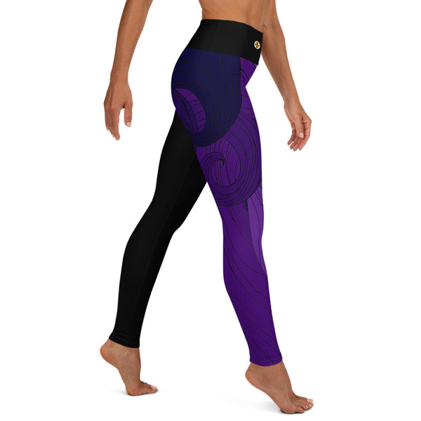 Flow BJJ - Women's Leggings - purple - BlackBeltApparel