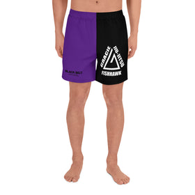 Gracie Fishhawk BJJ - Men's Athletic Shorts - Purple