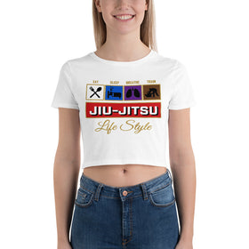 Jiu Jitsu Life Style - Women’s Crop Tee