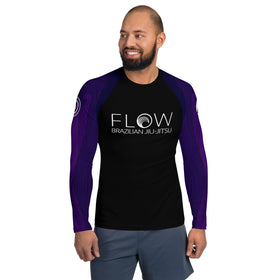 Flow BJJ - Men's Rash Guard - Purple Belt