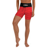 Flow BJJ - Women's Shorts - Red - BlackBeltApparel