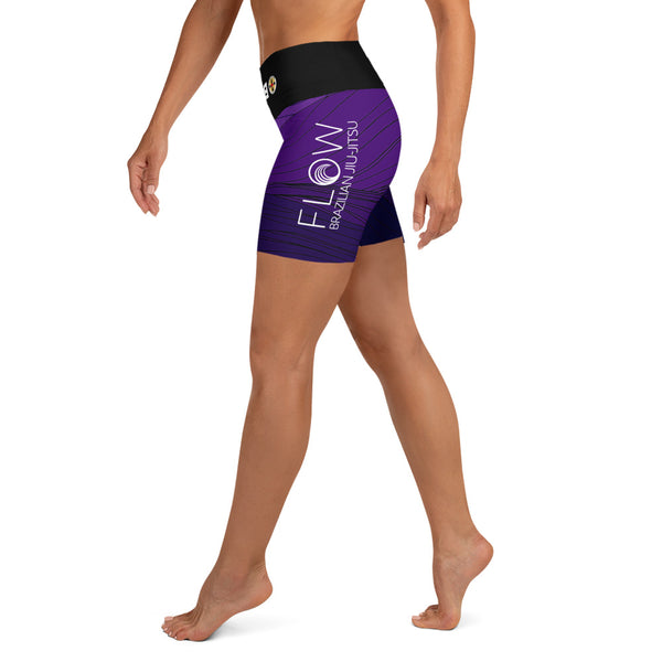 Flow BJJ - Women's Shorts - Purple - BlackBeltApparel