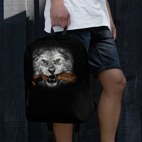 Lion - Backpack - Brown - BlackBeltApparel