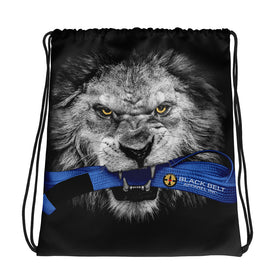 Lion - Drawstring Bag - Blue
