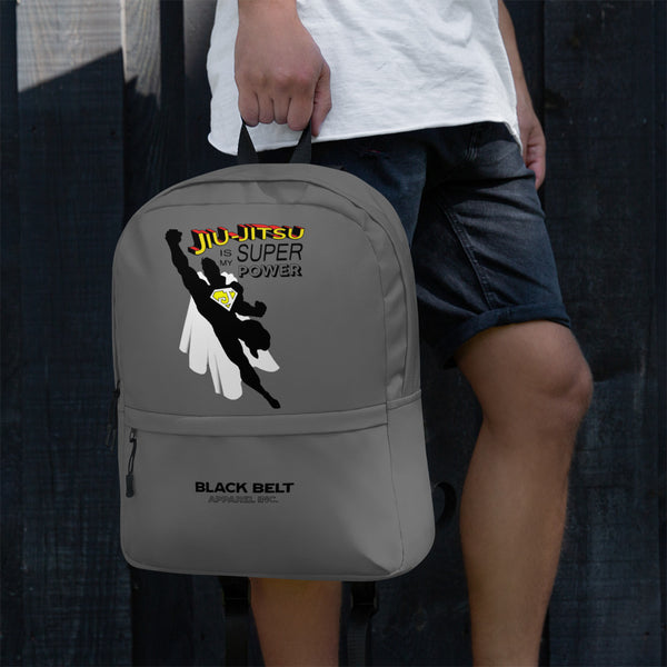 Super Power - Backpack - White - BlackBeltApparel