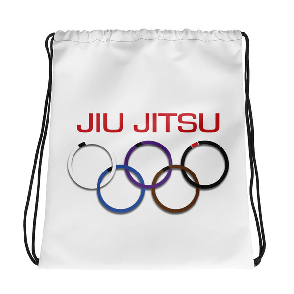 Olympic Rings - Drawstring Bag - BlackBeltApparel