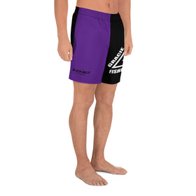 Gracie Fishhawk BJJ - Men's Athletic Shorts - Purple