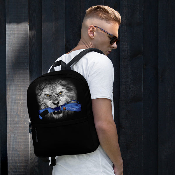 Lion - Backpack - Blue - BlackBeltApparel