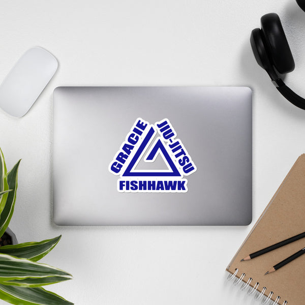GRACIE FISHHAWK BJJ - stickers - BlackBeltApparel