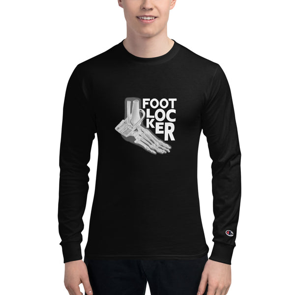 FOOT LOCKER - Men's Champion - Long Sleeve Shirt - BlackBeltApparel